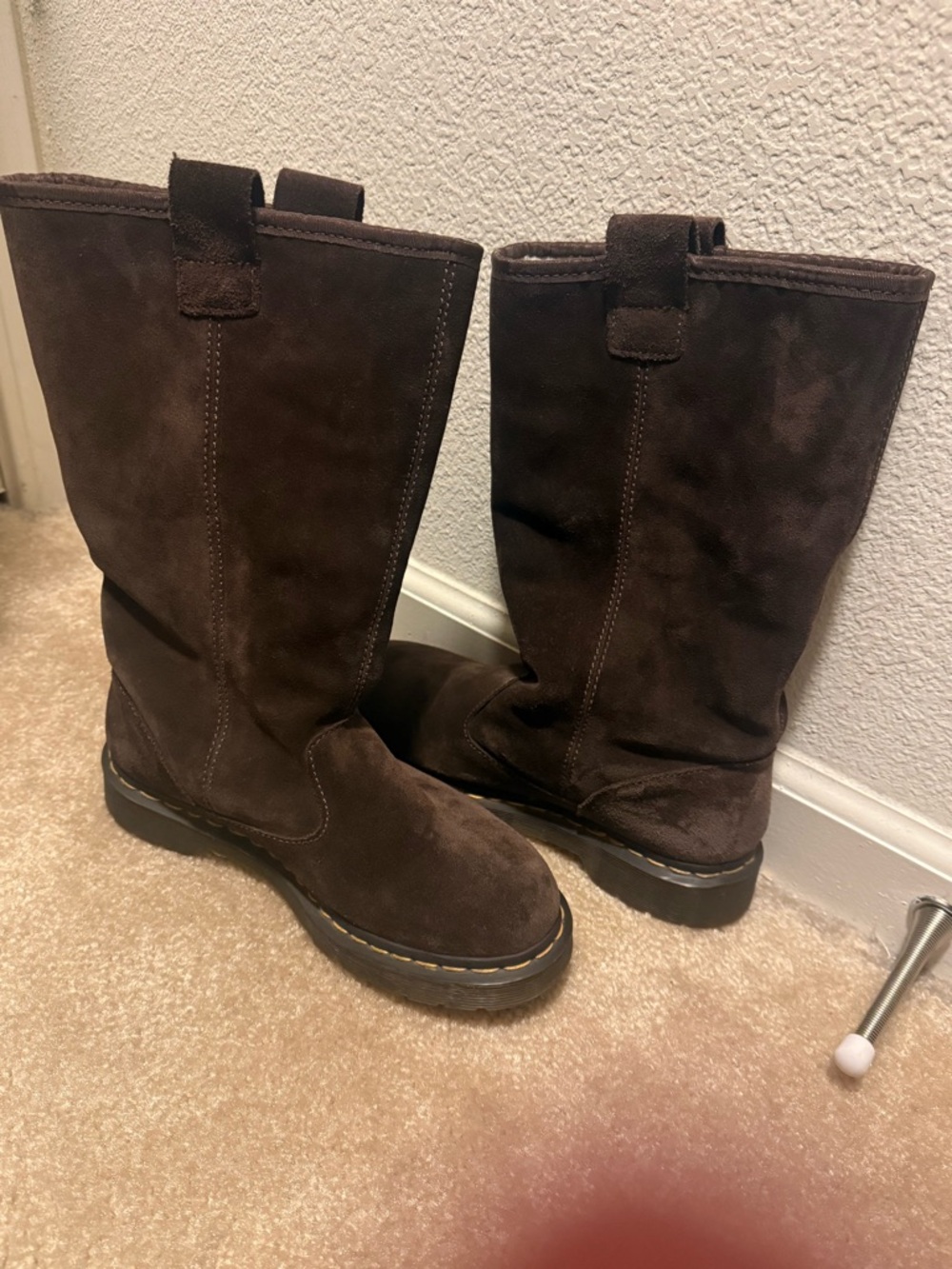 Dr. Martens Jenny Brown Shearling-Lined Boot Interior